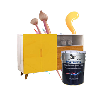 منخفضة VOC PU الطلاء الخشبي النظيف متطاير النهاية تغطي 10-15 Sq.ft / لتر
